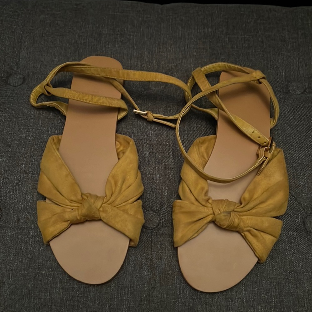 Yellow sandals